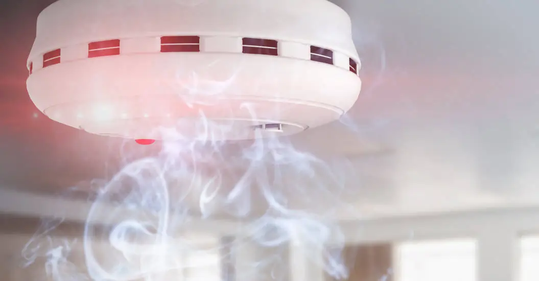 Fire alarm with smoke