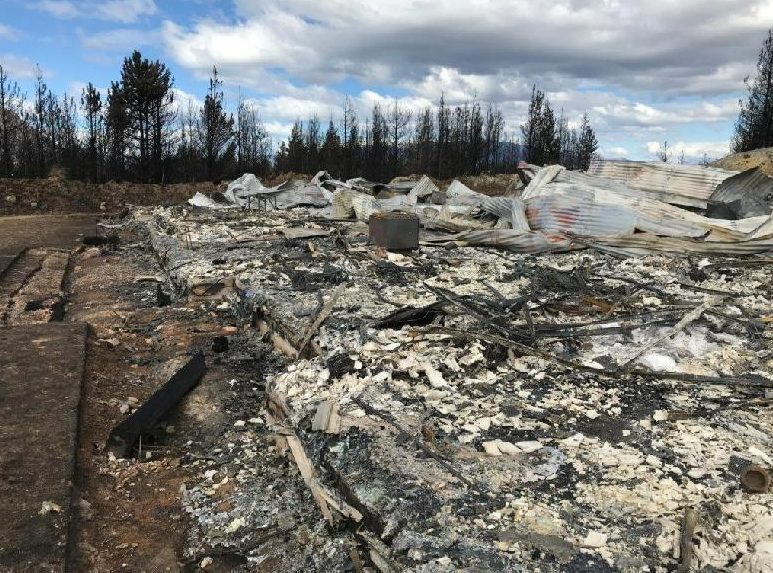 Remains of the Schaar house, after the fire