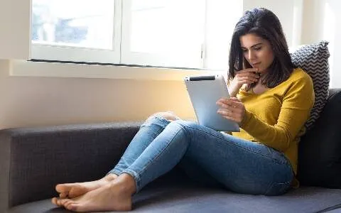 Woman with an ipad